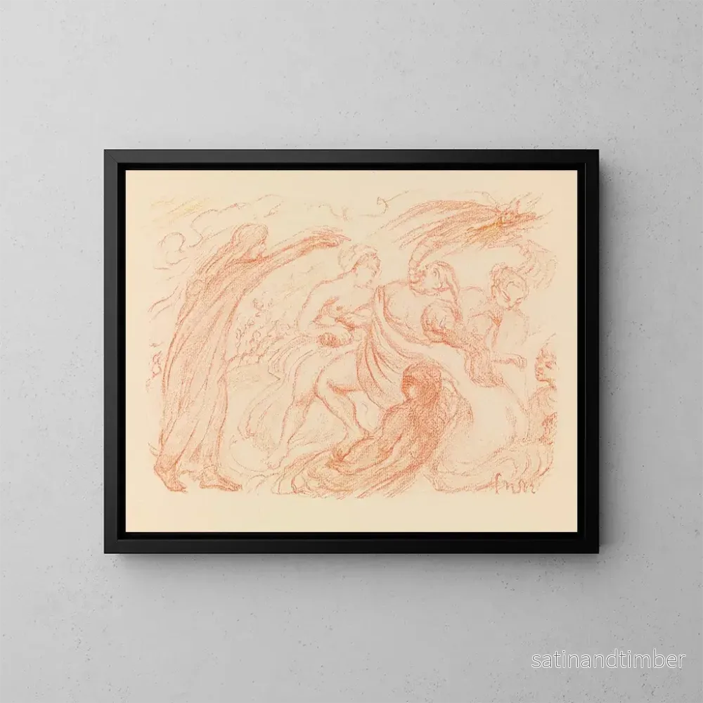 Reproduktion av målningen Le Christ chasse le diable du corps d'un possédé - James Ensor