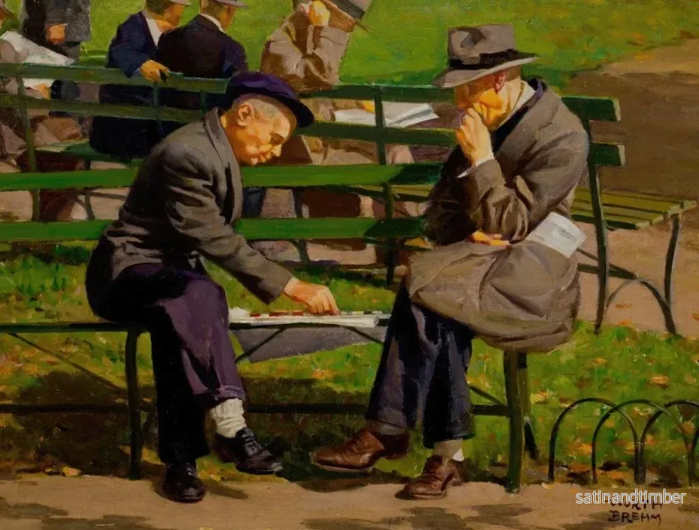 Reproduktion av målningen Damer i parken - Worth Brehm - Bild 2