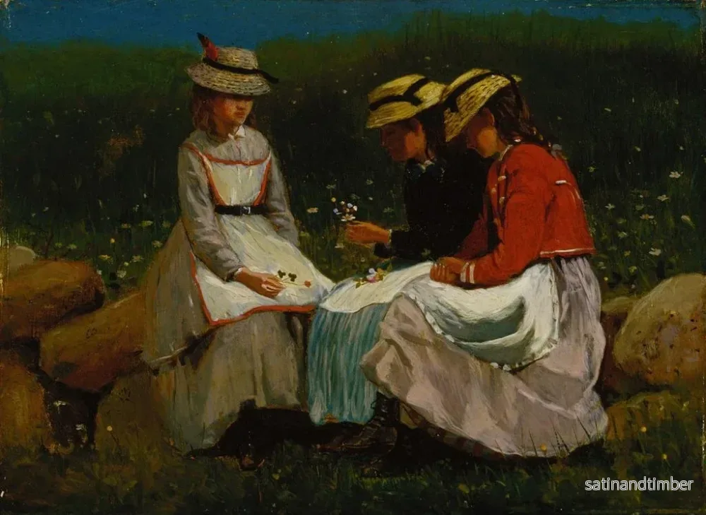 Reproduktion av målningen Filles dans un paysage - Winslow Homer - Bild 2