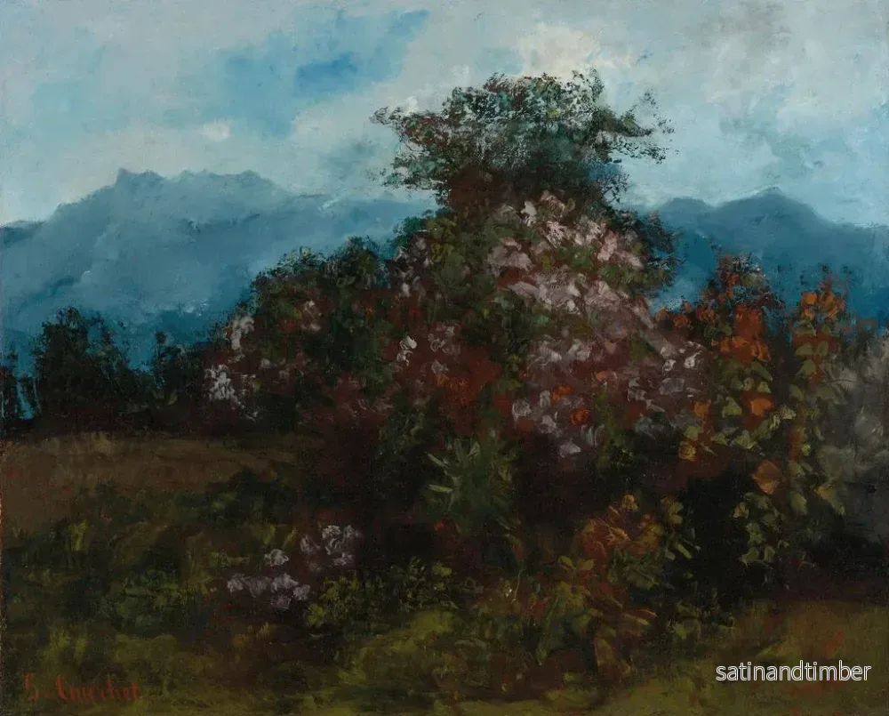 Reproduktion av målningen Landskap med blomsterberg - Gustave Courbet - Bild 2