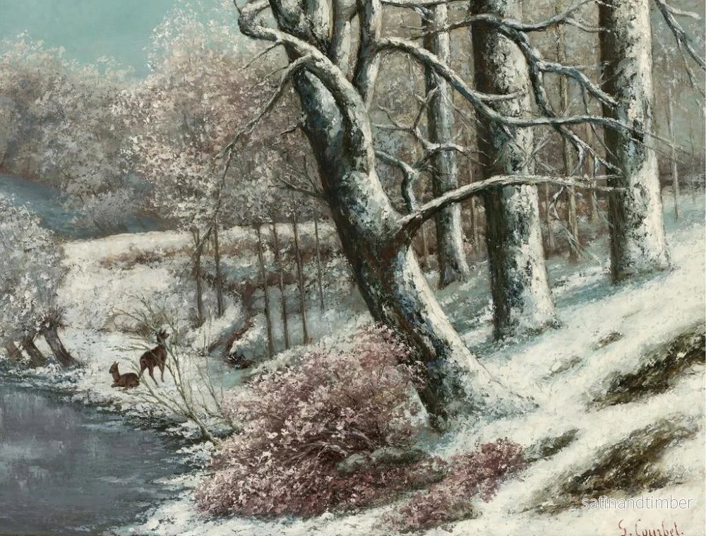 Reproduktion av målningen La forteresse en hiver - Gustave Courbet - Bild 2