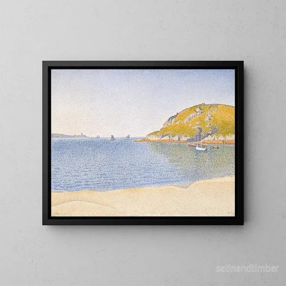 Reproduktion av målningen av Port de Saint-Cast - Paul Signac