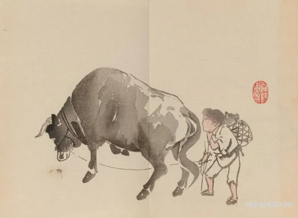 Reproduktion av målningen Keinen shugajō Pl84 - Imao Keinen - Bild 2