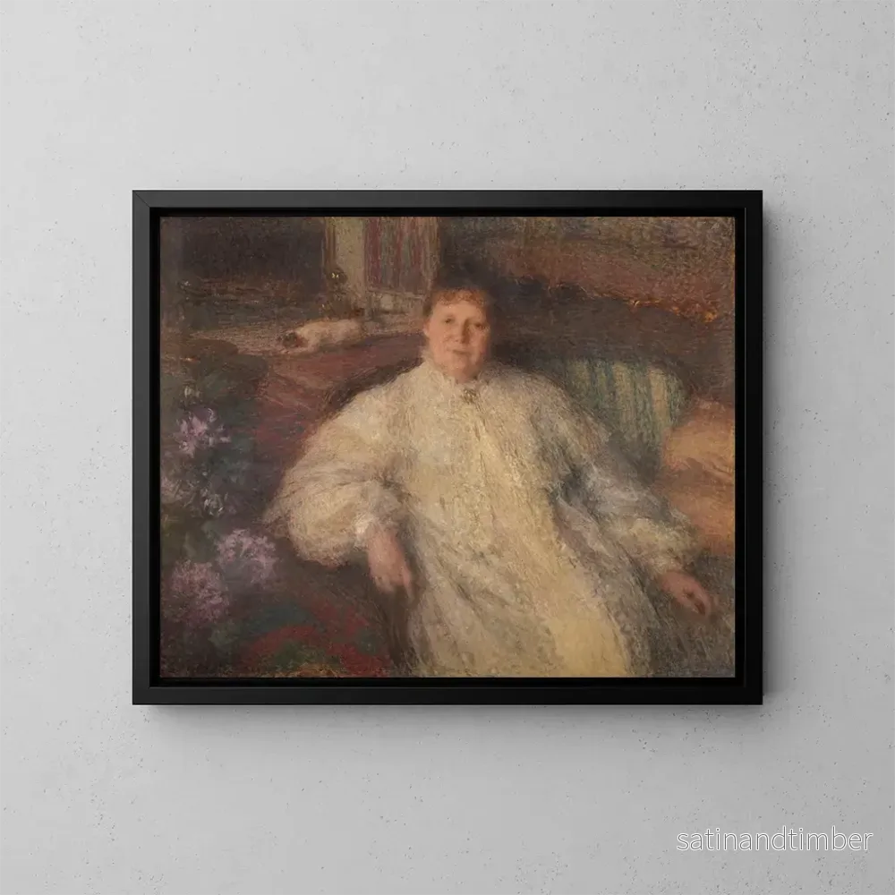 Reproduktion av målningen Madame Dauphin, Demeure de Paul Jamot - Ernest Laurent