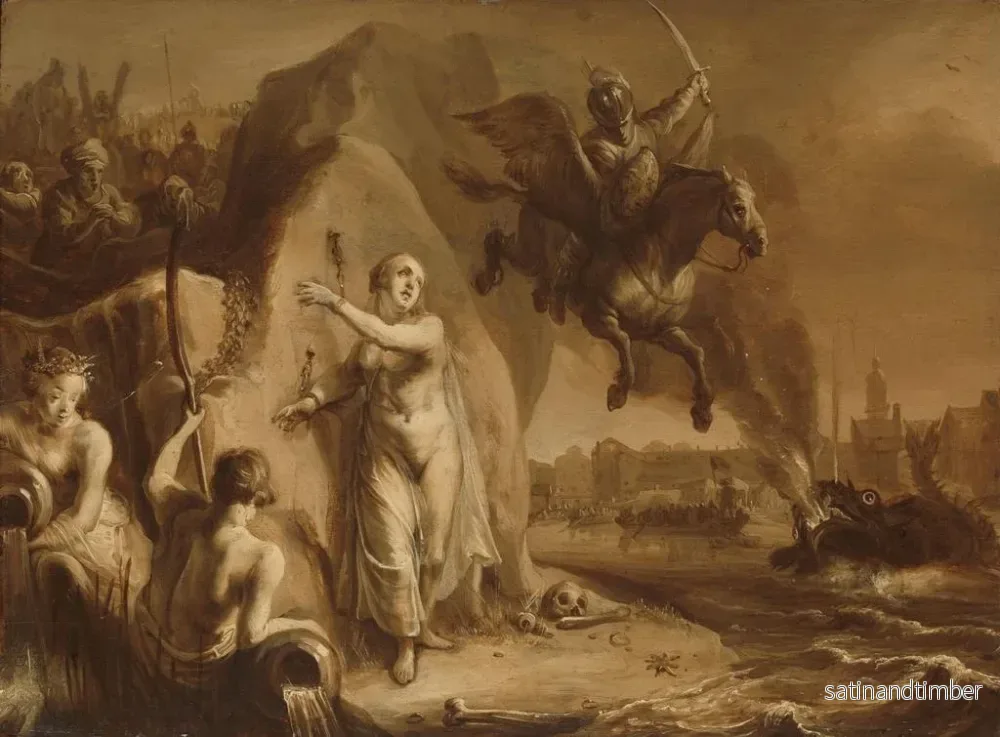 Reproduktion av målningen Persée och Andromeda, allegori om Nederländernas frigörelse av prins Fredrik-Henrik - Pieter Symonsz Potter - Bild 2