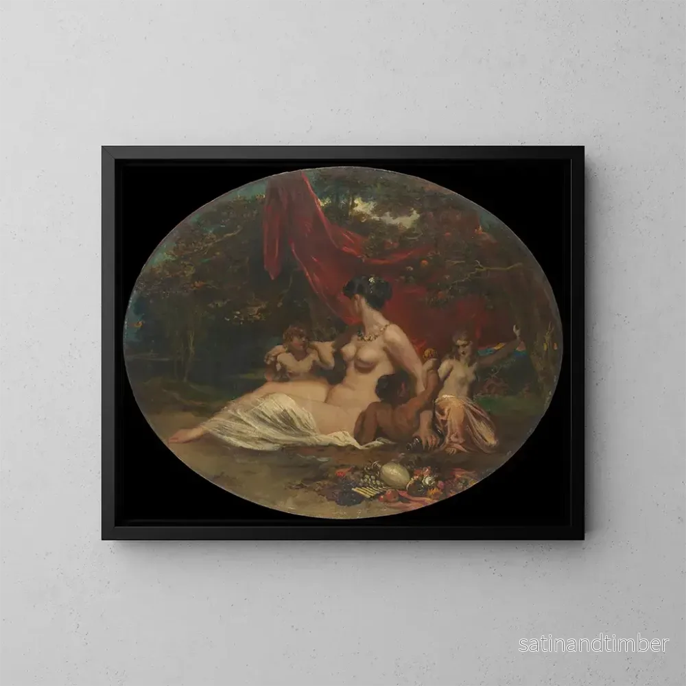 Reproduktion av målningen Allégorie - William Etty