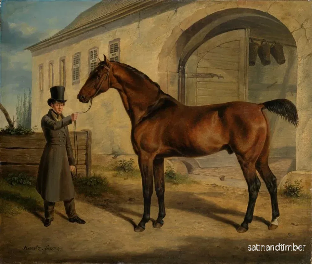 Reproduktion av målningen av engelskt fullblod Robert - Rudolf Kuntz - Bild 2