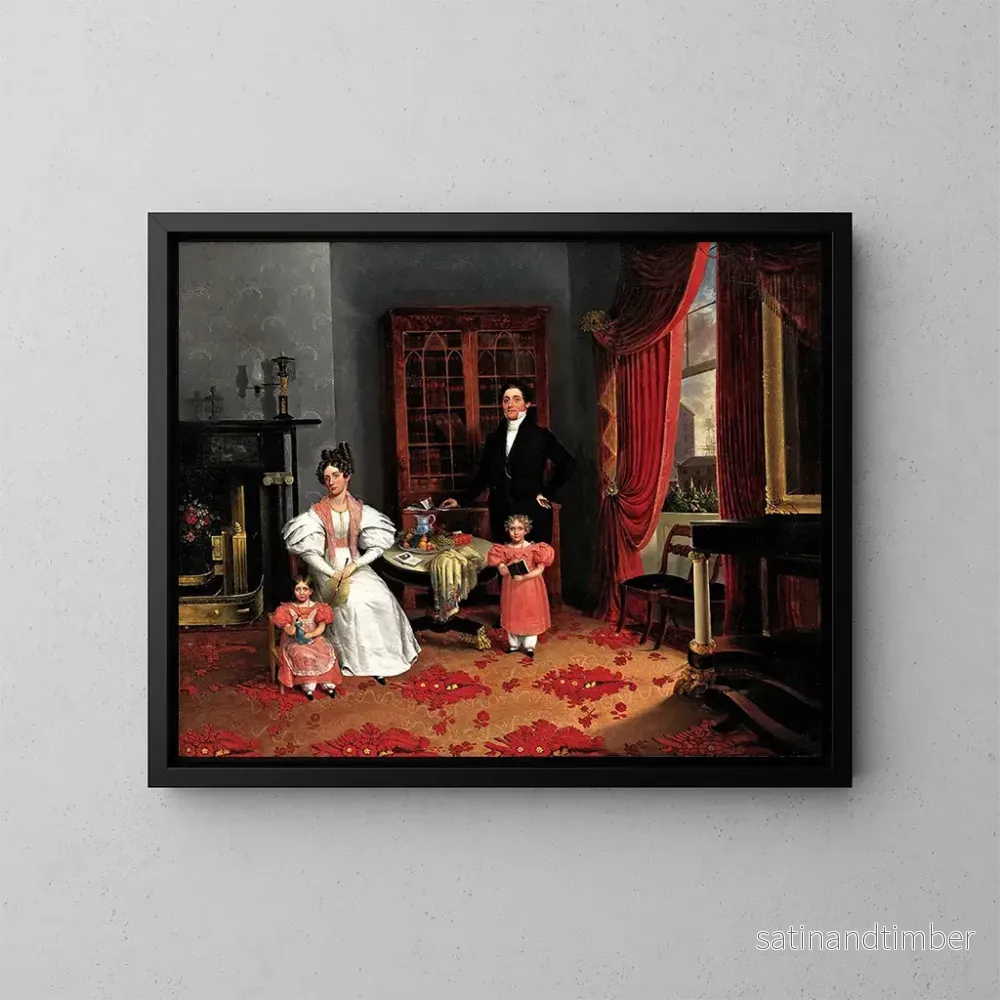 Reproduktion av målningen La famille de John Q. Aymar - George W Twibill Jr