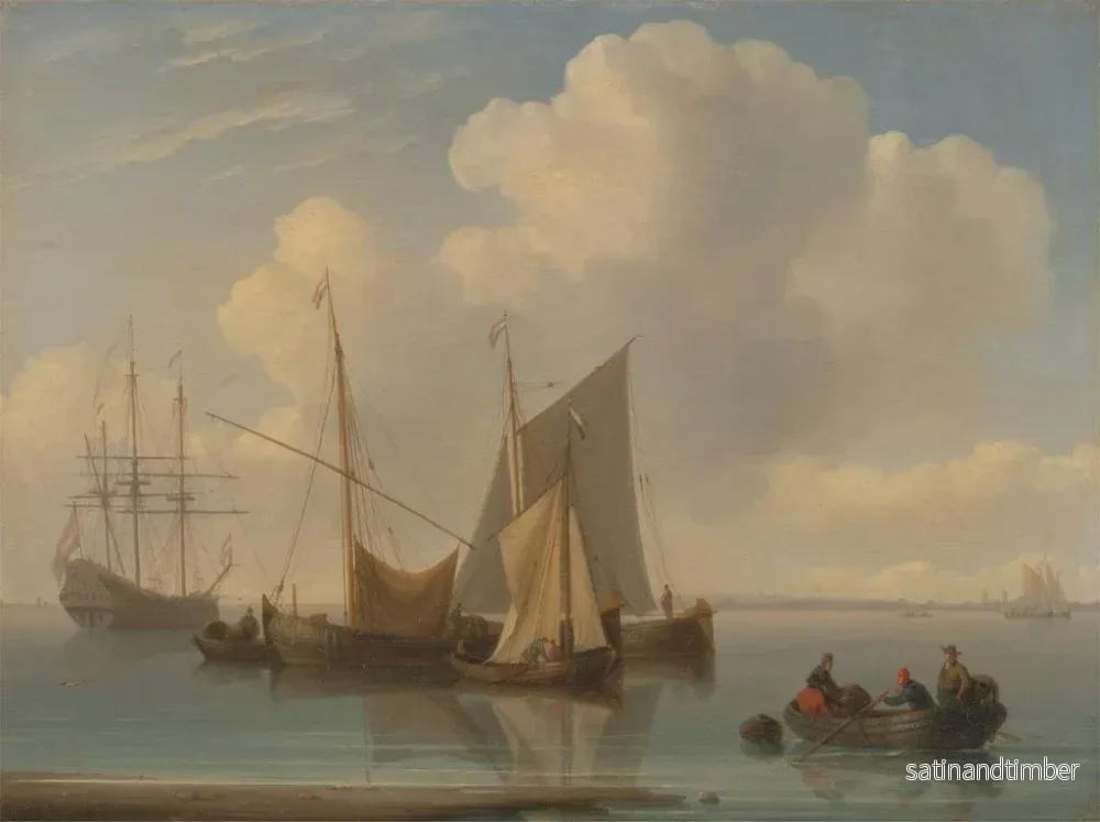Reproduktion av målningen av holländska fiskefartyg - William Anderson - Bild 2