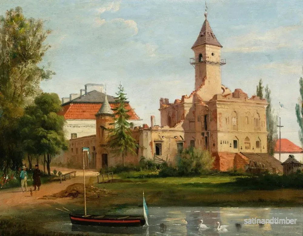 Reproduktion av målningen Vue du château de Radziejowice - January Suchodolski - Bild 2