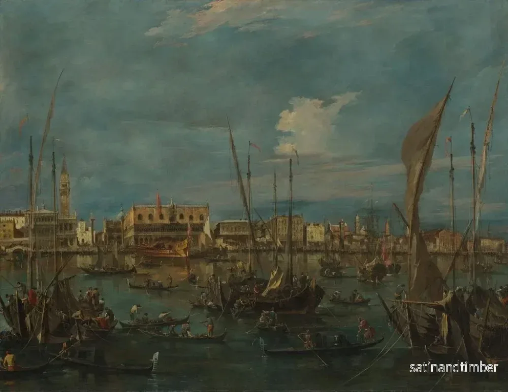 Reproduktion av målningen Venise depuis le Bacino di San Marco - Francesco Guardi - Bild 2