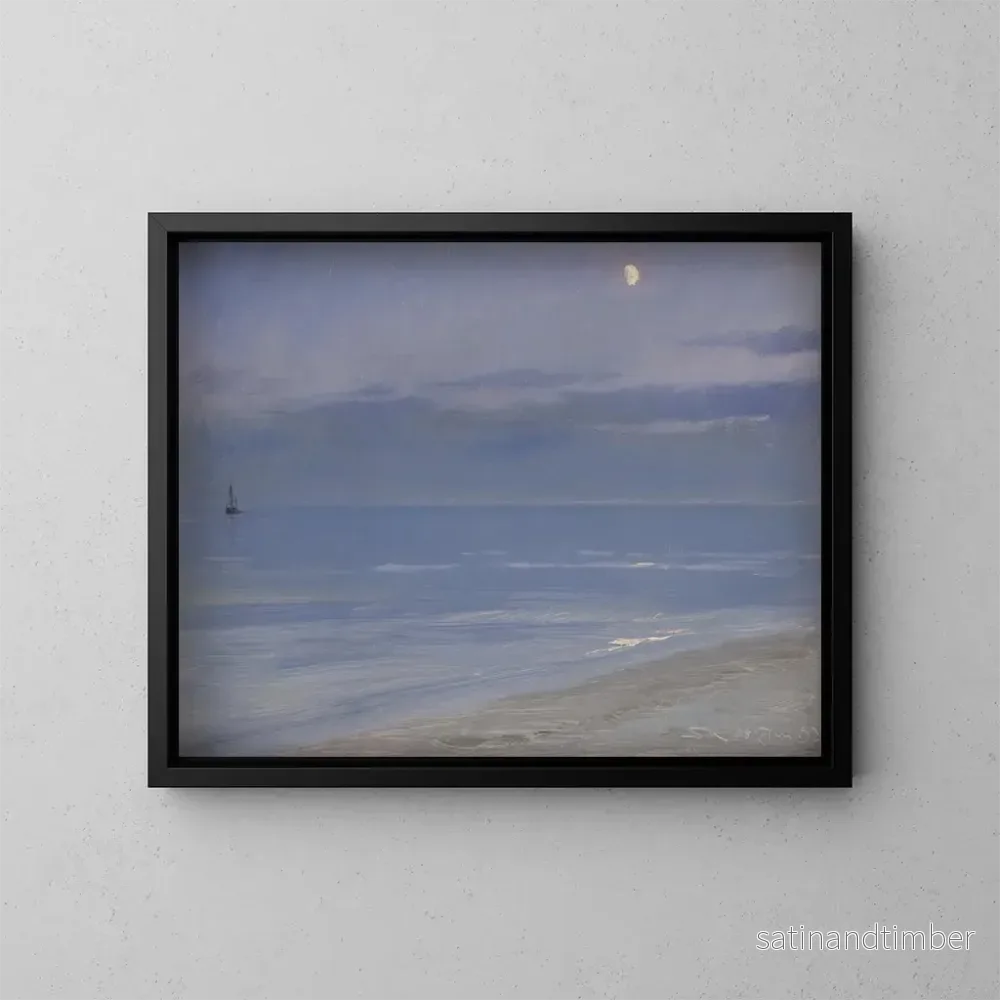 Reproduktion av målningen av Skagen-stranden i månsken - Peder Severin Krøyer