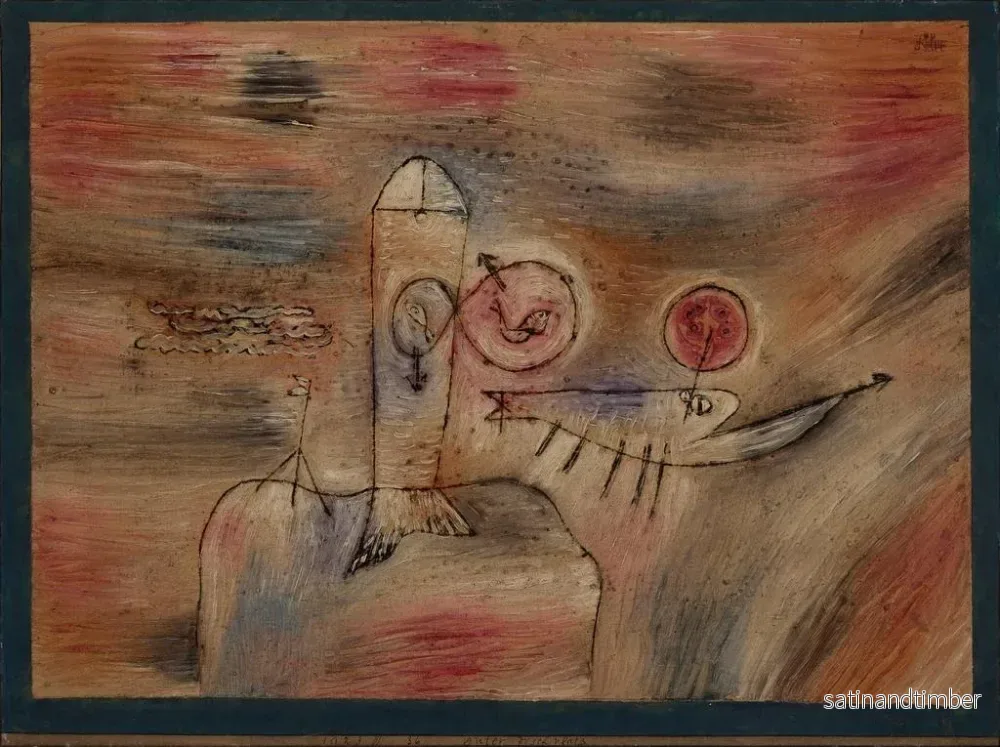 Reproduktion av målningen Bon plats för att fiska - Paul Klee - Bild 2