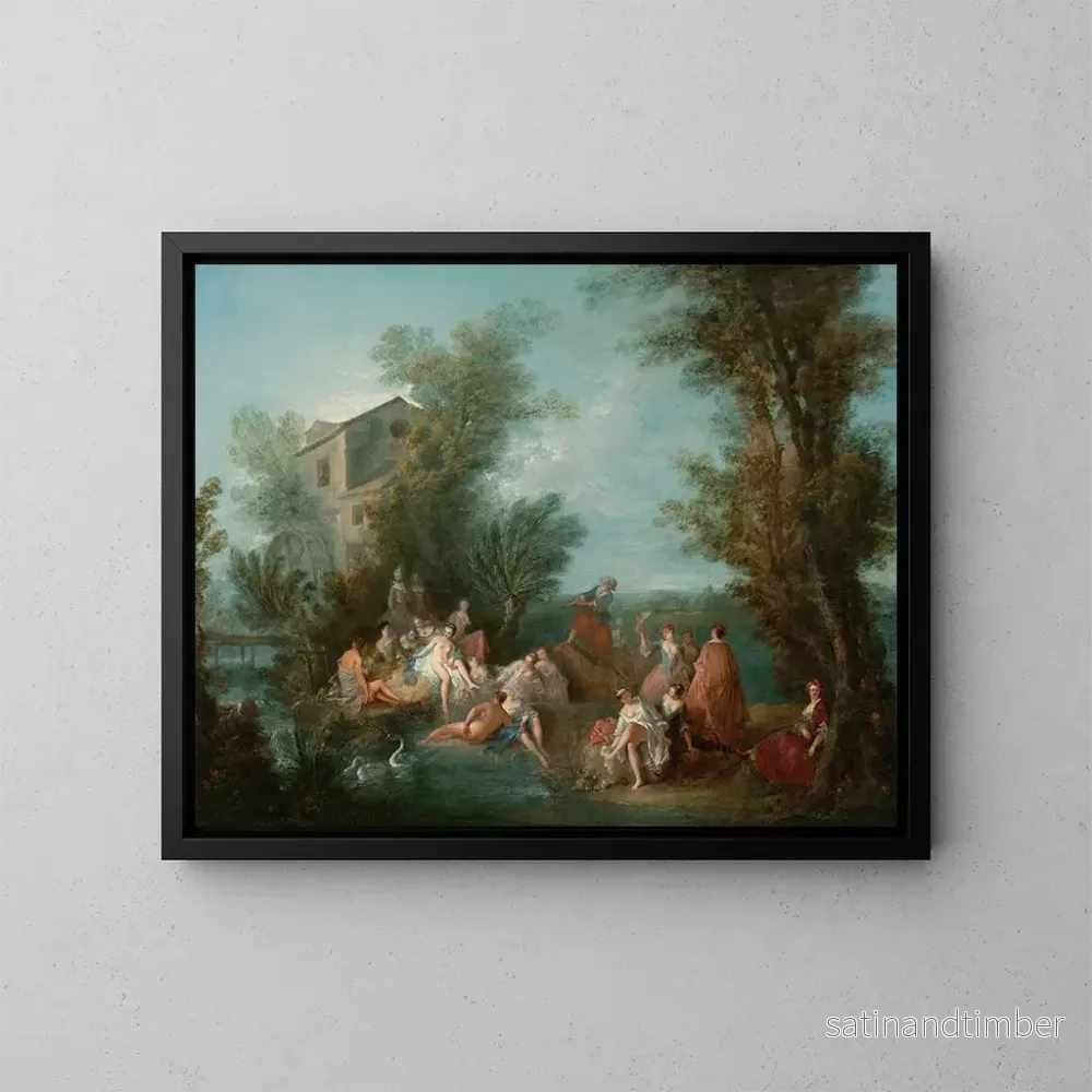 Reproduktion av målningen Fête champêtre - Bonaventure de Bar