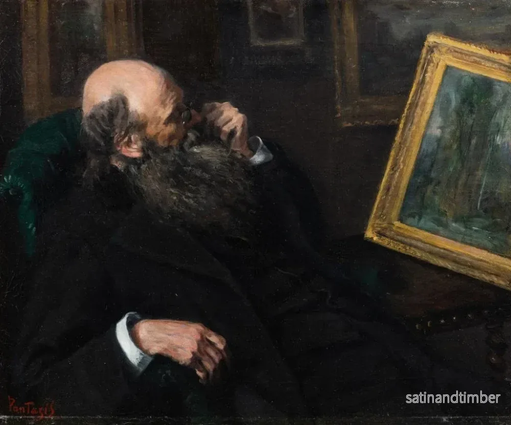 Reproduktion av målningen Le connaisseur d'art - Pericles Pantazis - Bild 2