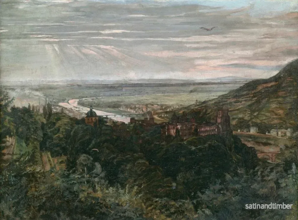 Reproduktion av målningen Vue de Heidelberg - Wilhelm Trübner - Bild 2