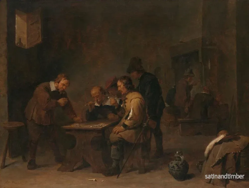 Reproduktion av målningen Les Joueurs - David Teniers den Yngre - Bild 2