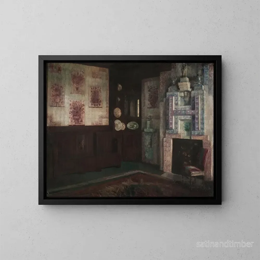 Reproduktion av målningen La salle à manger de Hauteville House - Georges Hugo