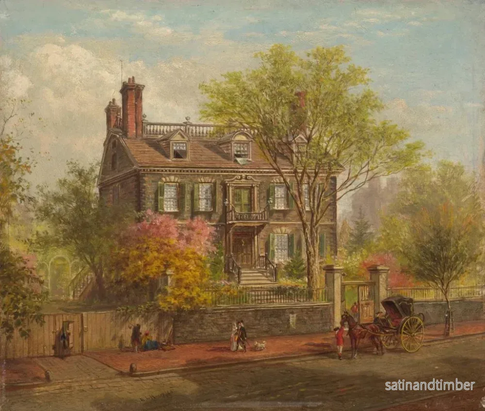 Reproduktion av målningen La maison John Hancock - Edward Lamson Henry - Bild 2