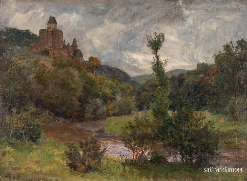 Reproduktion av målningen av Château de Brresheim i Eifel - Carl Jutz den yngre - Bild 2
