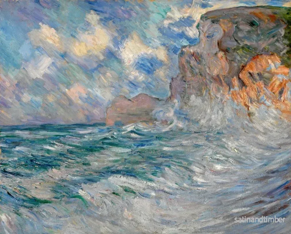 Reproduktion av målningen Falaises à Étretat - Lilla Cabot Perry - Bild 2
