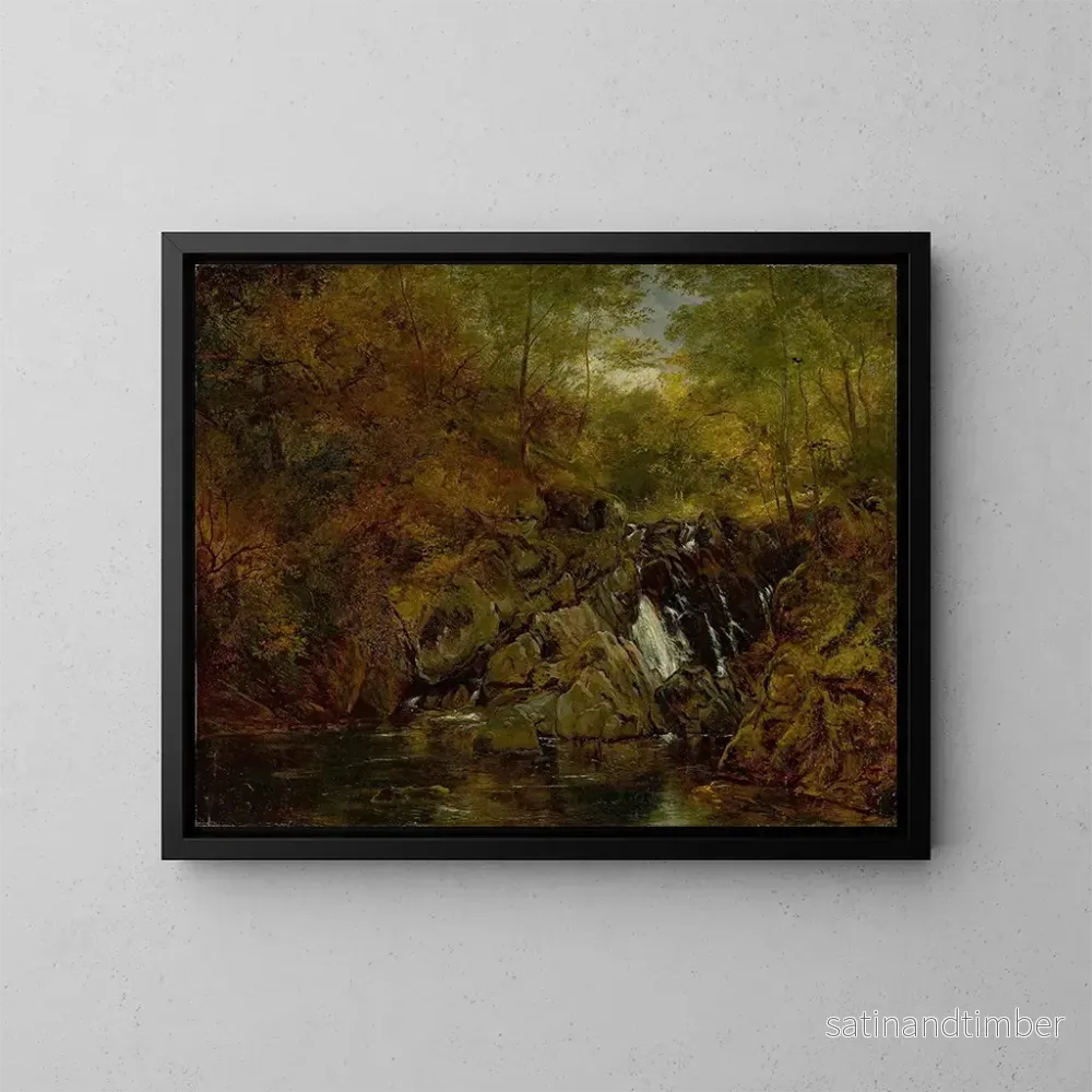 Reproduktion av målningen Ruisseau de montagne – Christian Friedrich Gille Reproduktion av målningen Ruisseau de montagne – Christian Friedrich Gille