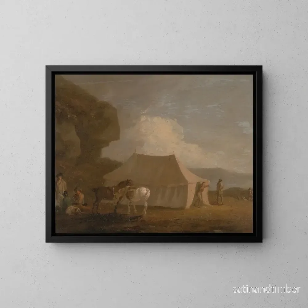 Reproduktion av målningen Le banquet de tir - Julius Caesar Ibbetson