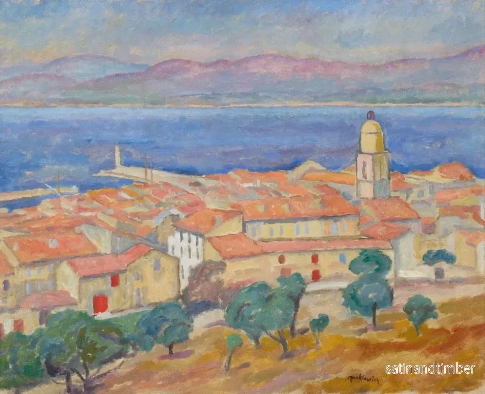 Reproduktion av målningen Vue de Saint-Tropez - Józef Pankiewicz - Bild 2