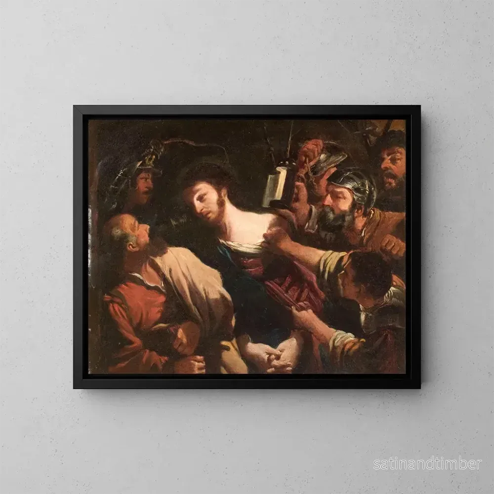 Reproduktion av målningen La Trahison du Christ - Ecole de Guercino
