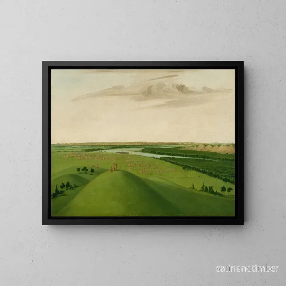 Reproduktion av målningen Fort Union, vid mynningen av Yellowstone-floden, 2000 mil ovanför Saint-Louis – George Catlin Reproduktion av målningen Fort Union, vid mynningen av Yellowstone-floden, 2000 mil ovanför Saint-Louis – George Catlin