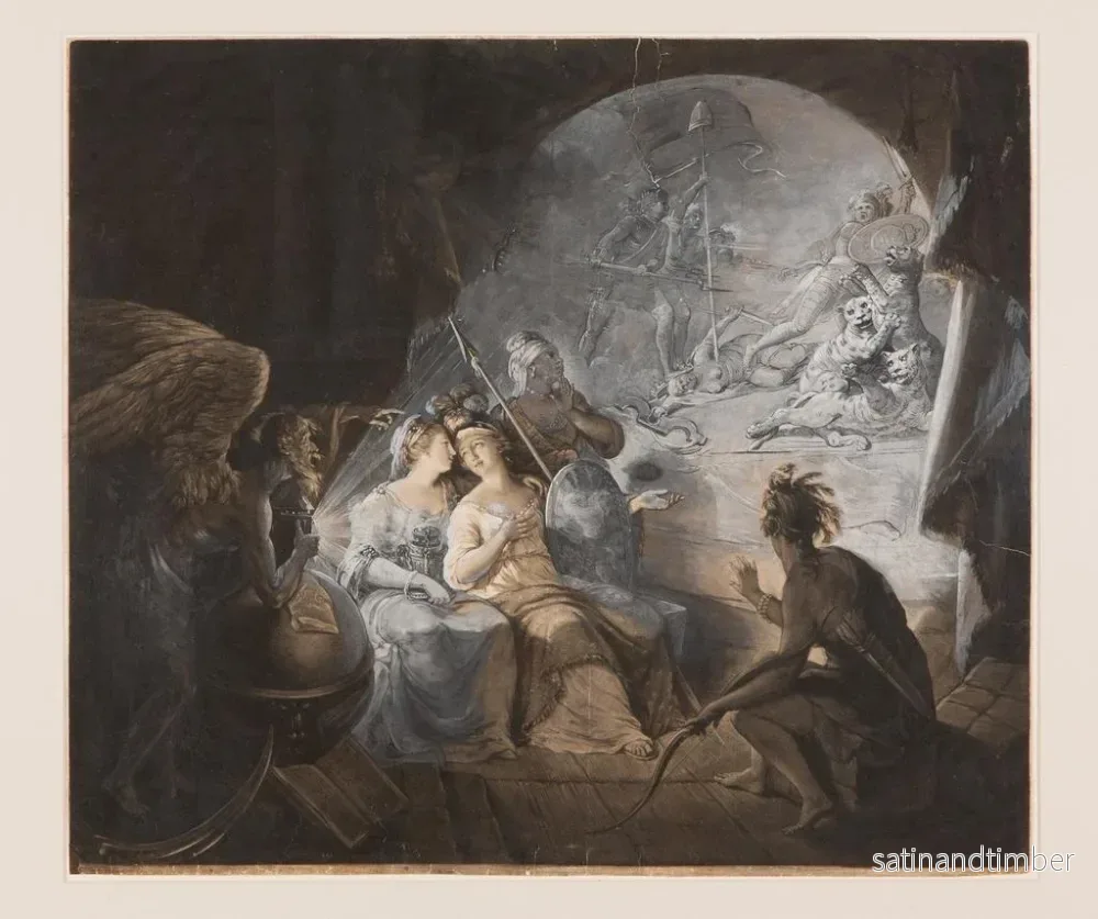 Reproduktion av målningen La tempête du thé et l'oracle - John Dixon - Bild 2