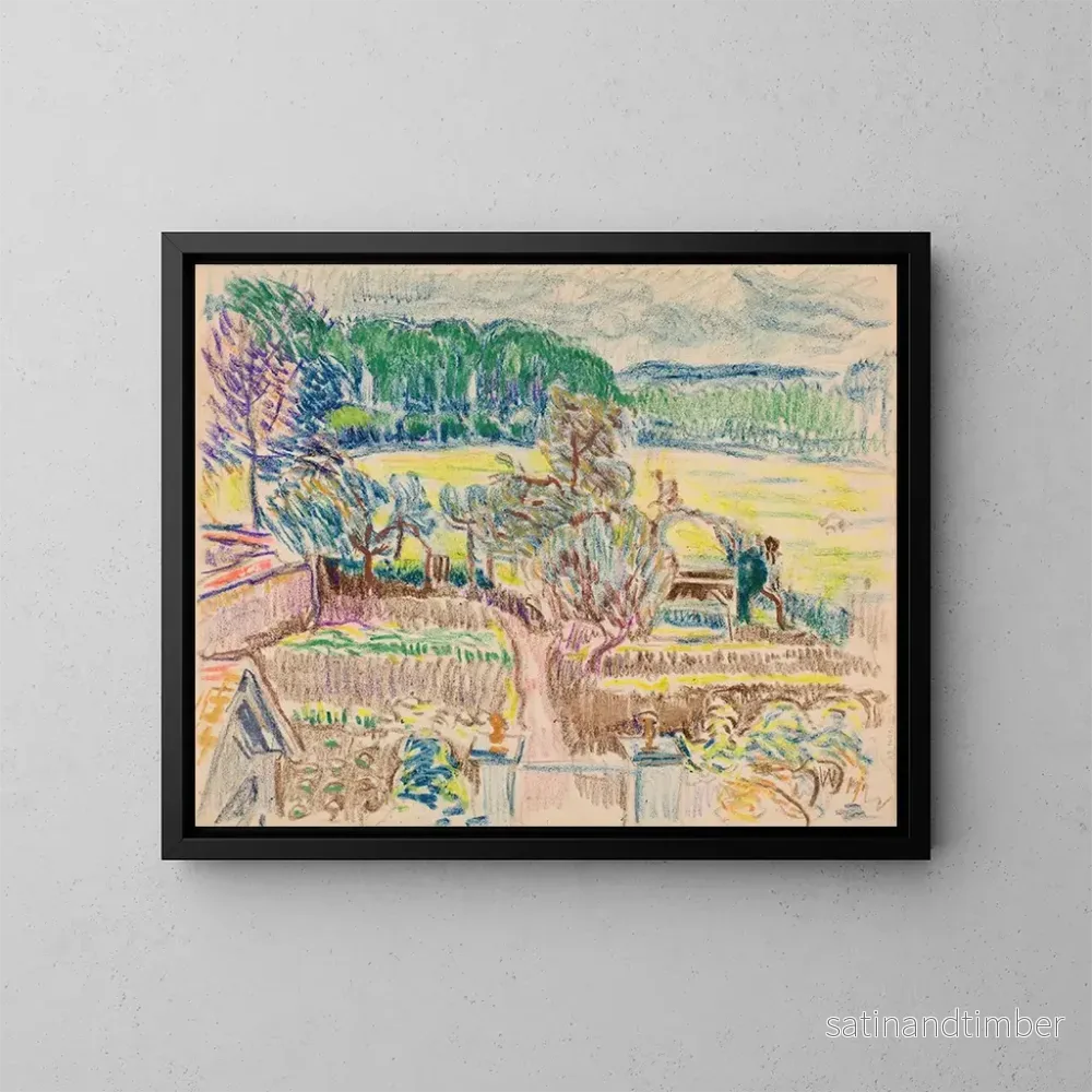 Reproduktion av målningen Trädgård - Magnus Enckell
