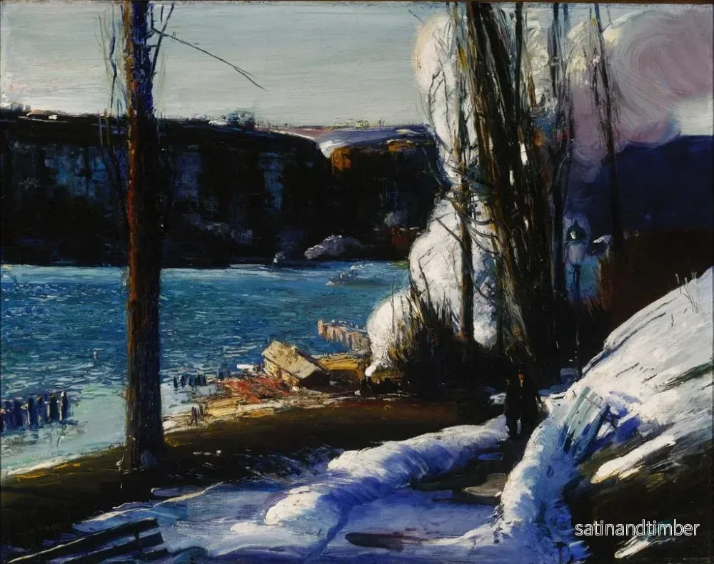 Reproduktion av målningen Les Palissades - George Wesley Bellows - Bild 2