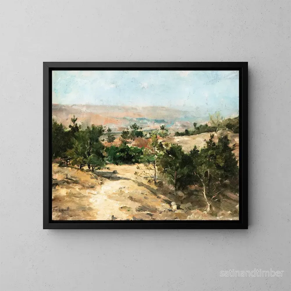 Reproduktion av målningen Pins sur le plateau de Malzville - Émile Friant