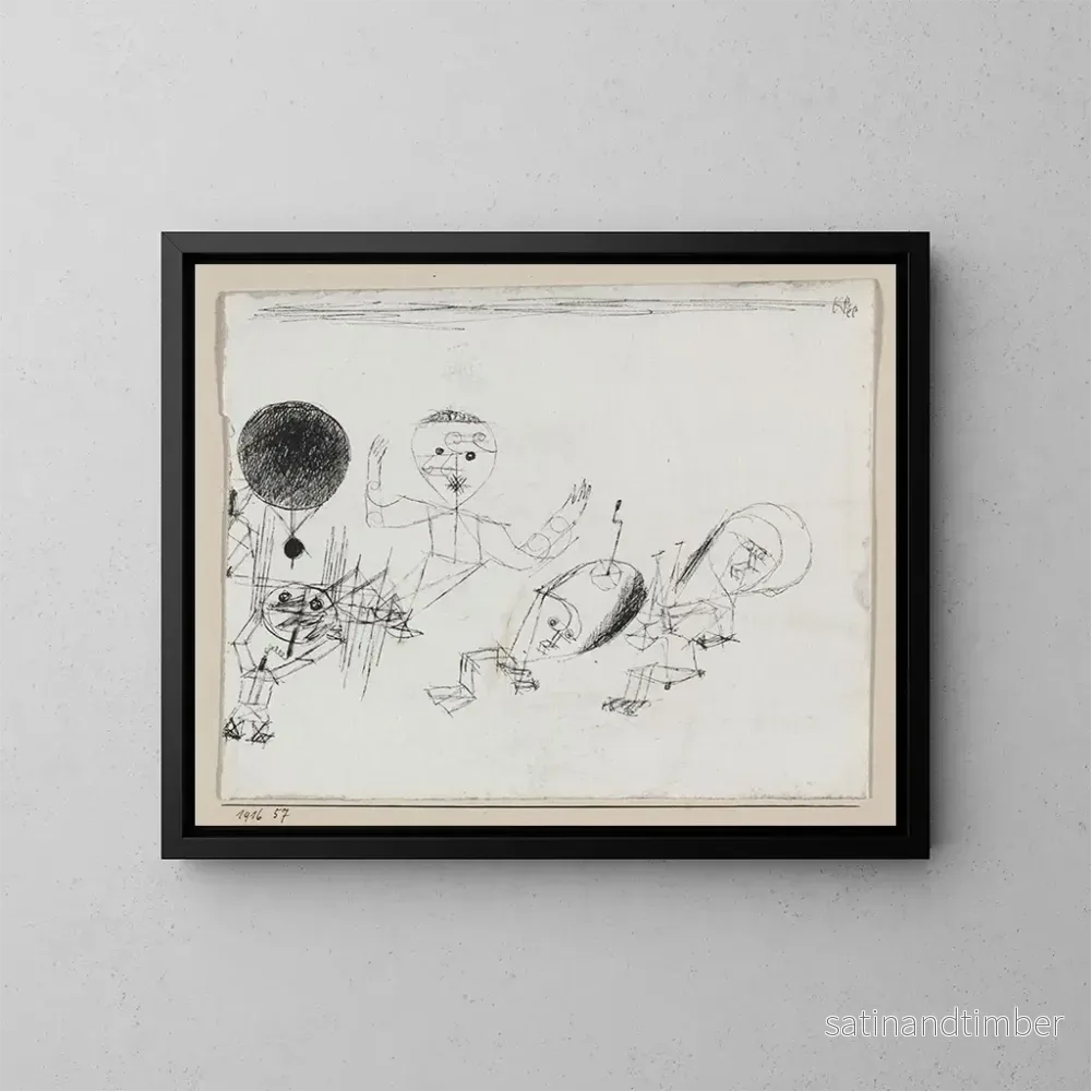 Reproduktion av målningen med punkten - Paul Klee