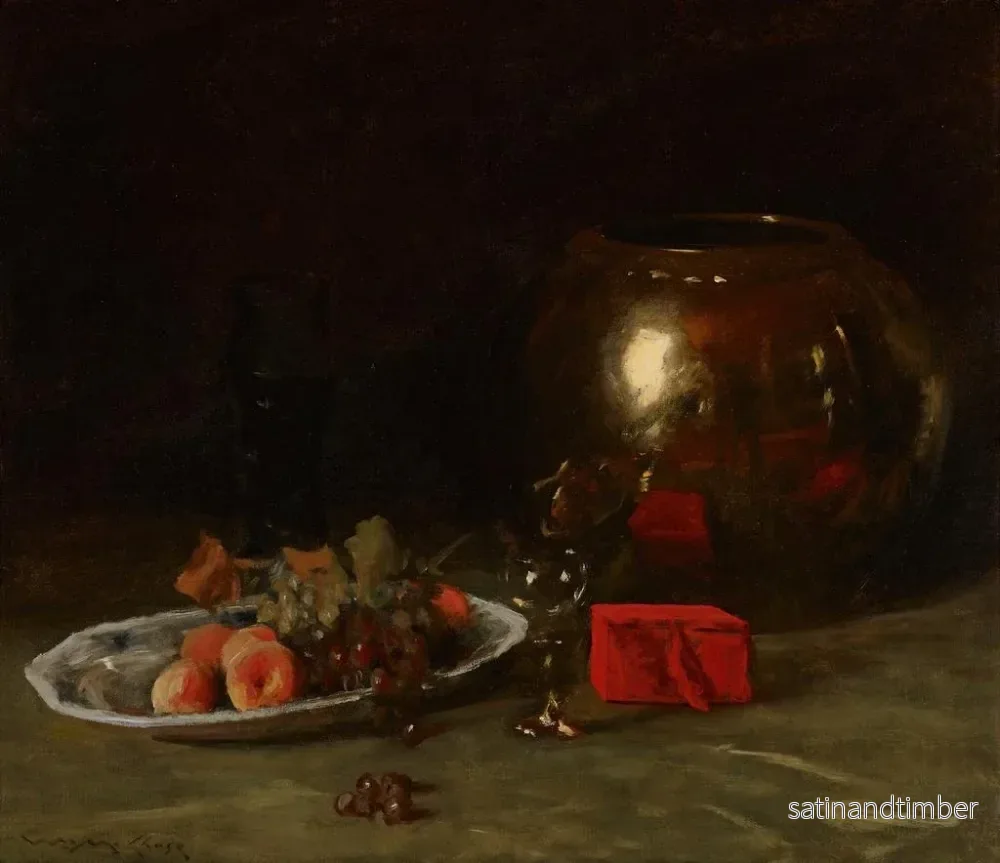 Reproduktion av målningen Le grand bol en laiton - William Merritt Chase - Bild 2