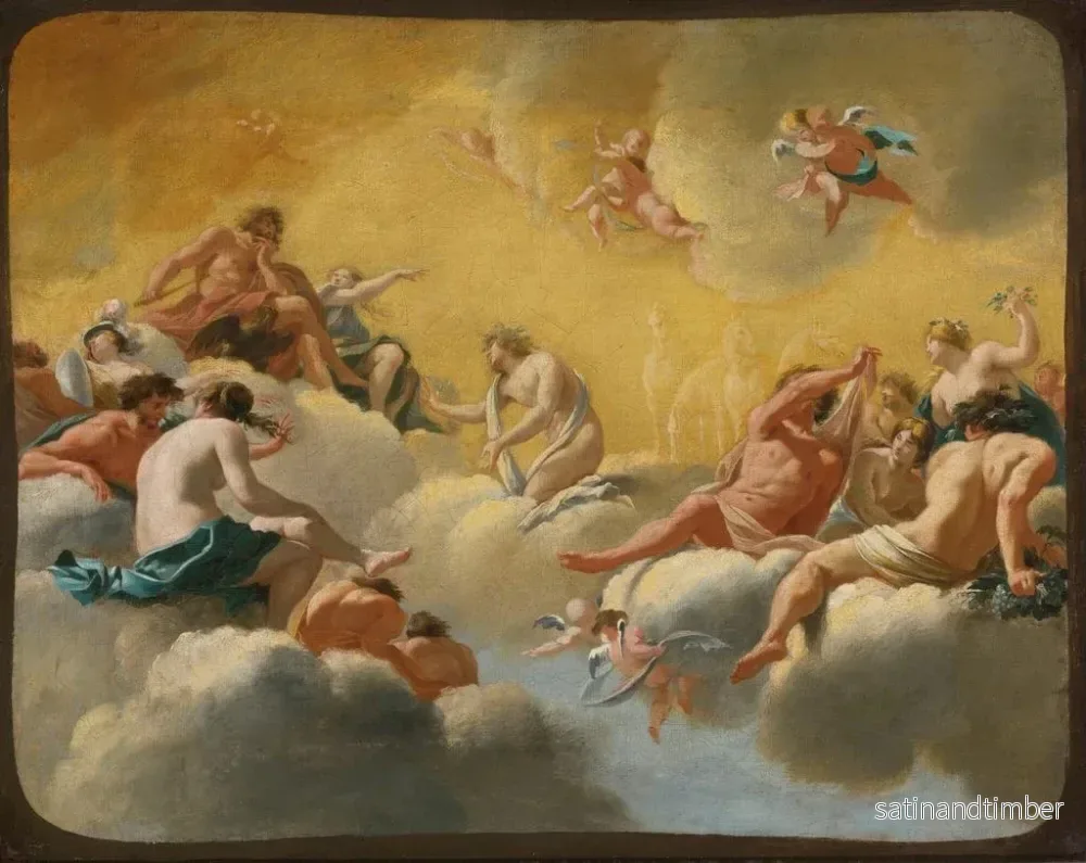 Reproduktion av målningen L'Assemblée des dieux - Simon Vouet - Bild 2