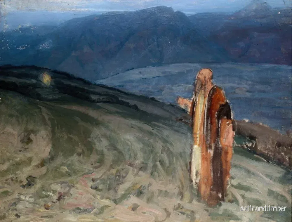 Reproduktion av målningen Studie för Mose och den brinnande busken - Henry Ossawa Tanner - Bild 2