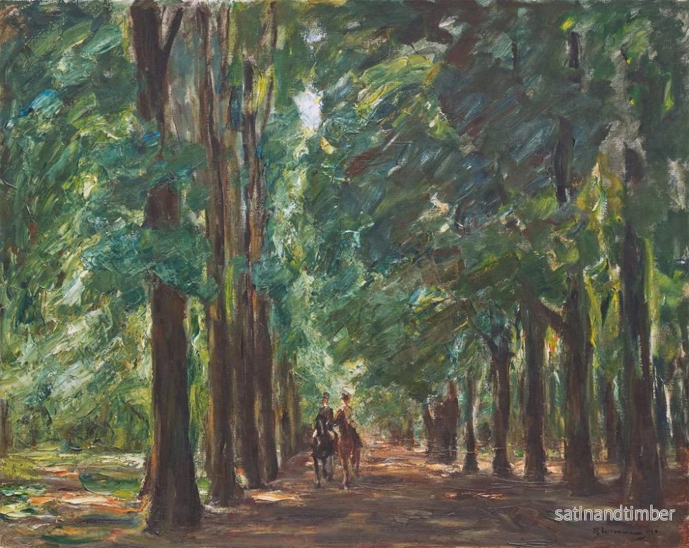 Reproduktion av målningen Cavalier dans l'allée près de Sakrow - Max Liebermann - Bild 2