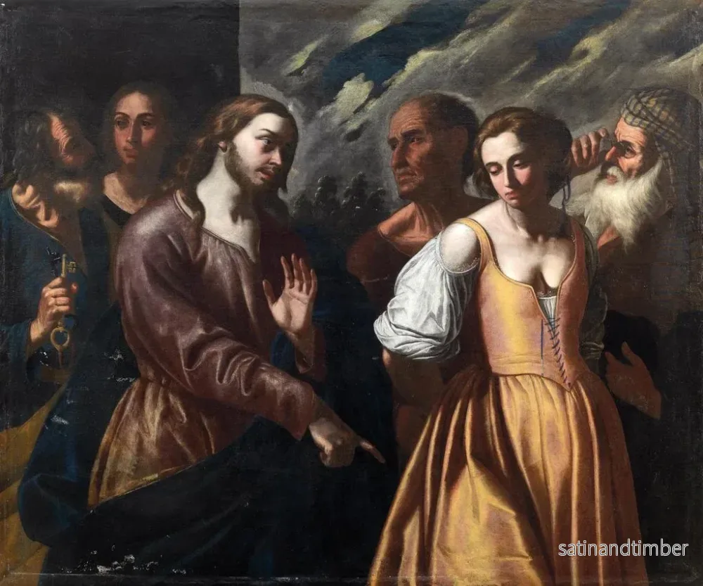Reproduktion av målningen Le Christ et la femme adultère - Onofrio Palumbo - Bild 2