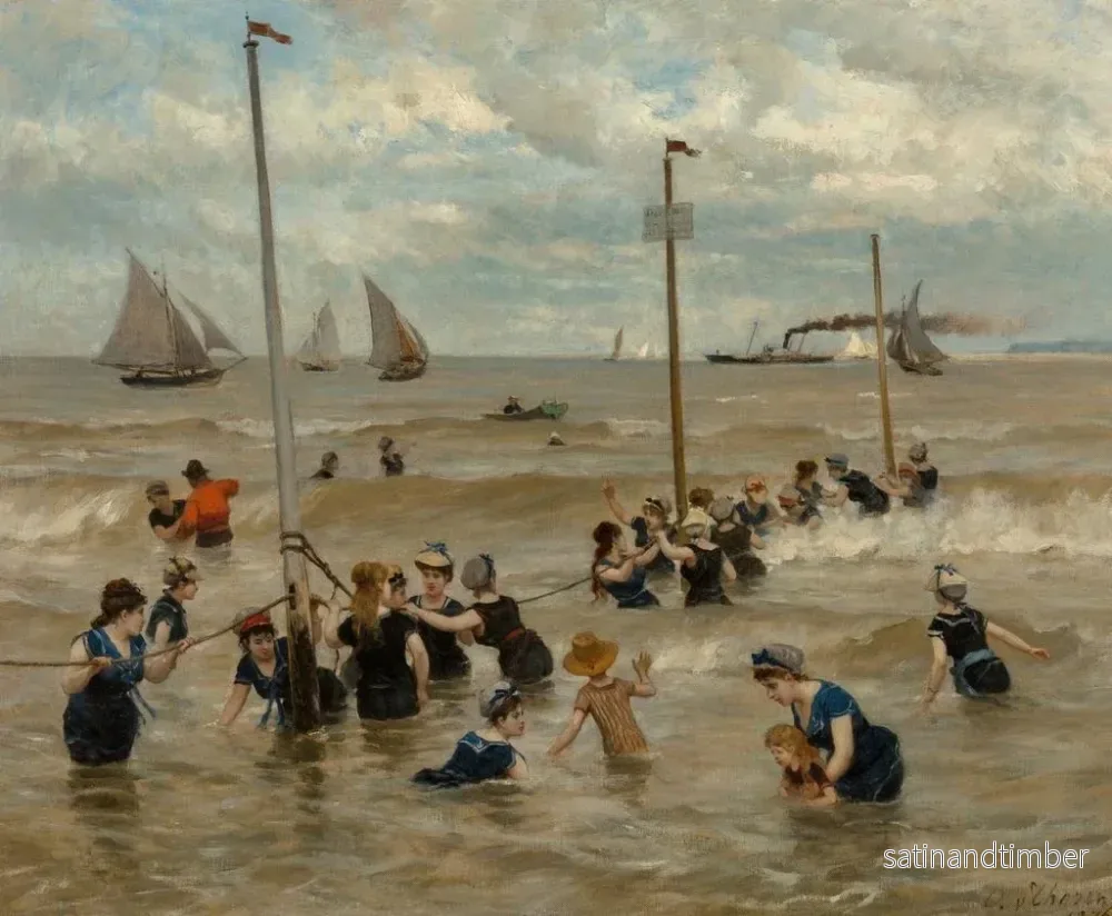 Reproduktion av målningen Baignade en mer - Otto von Thoren - Bild 2