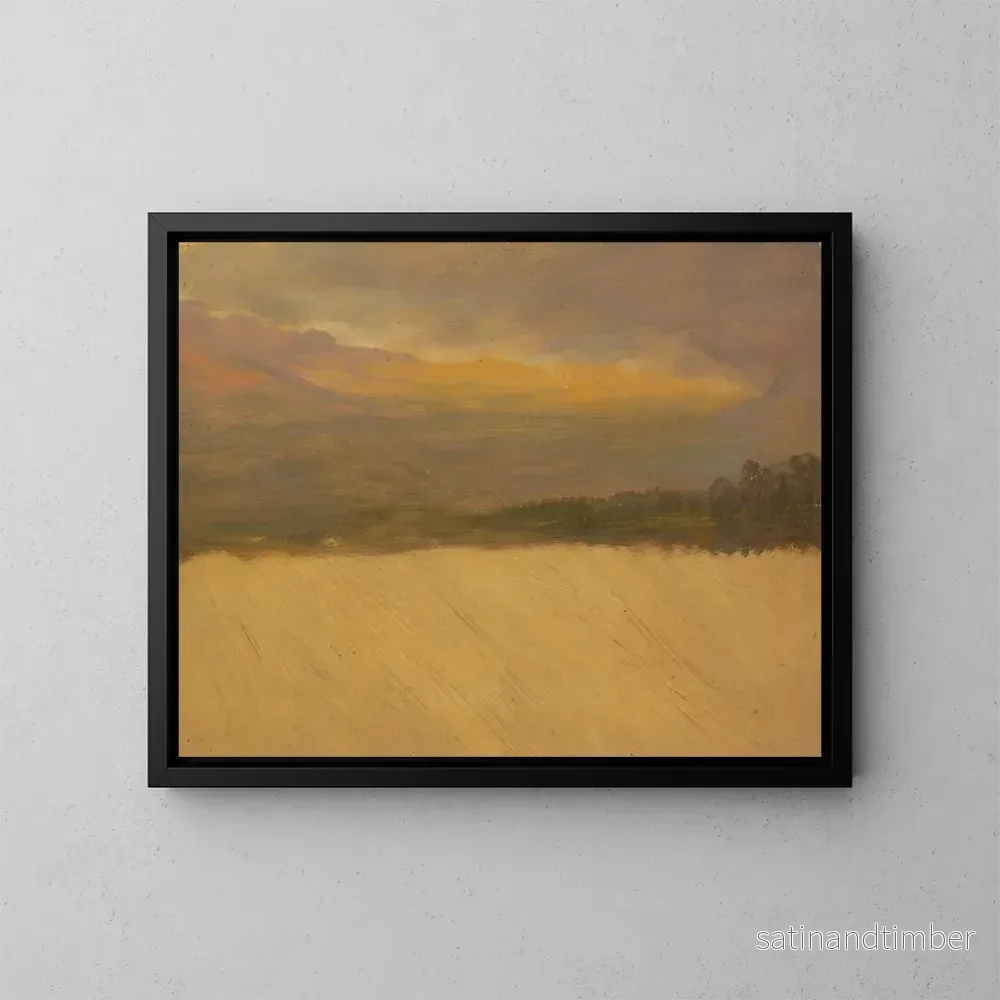 Reproduktion av målningen landskapsbergsterräng - Frederic Edwin Church