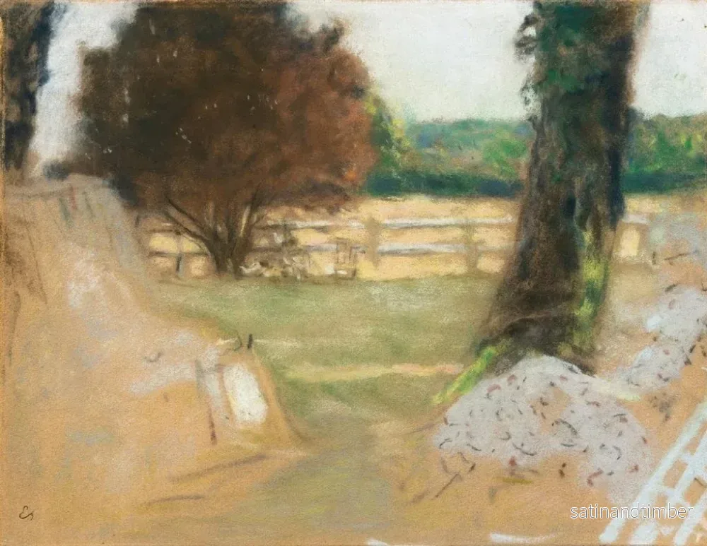 Reproduktion av målningen La Barrière blanche aux Clayes - Édouard Vuillard - Bild 2