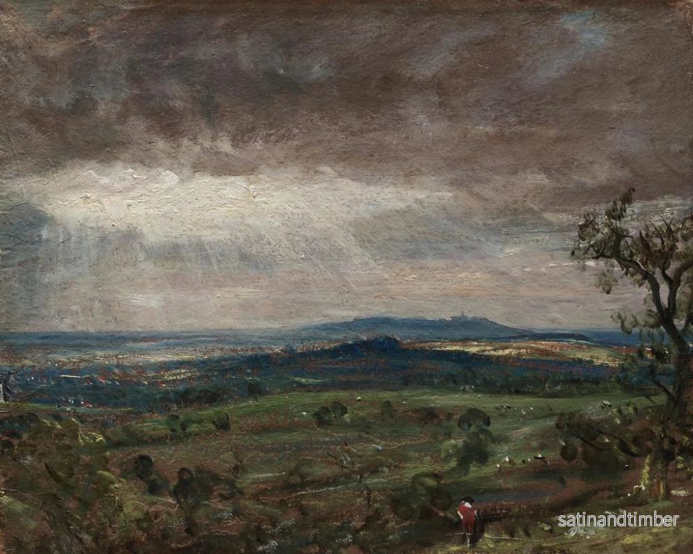 Reproduktion av tavlan Utsikt från Hampstead Heath mot Harrow - John Constable - Bild 2