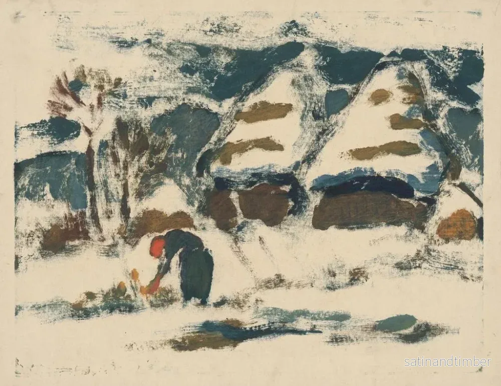 Reproduktion av målningen Landskapsbild av berg med utsikt - Zolo Palugyay - Bild 2