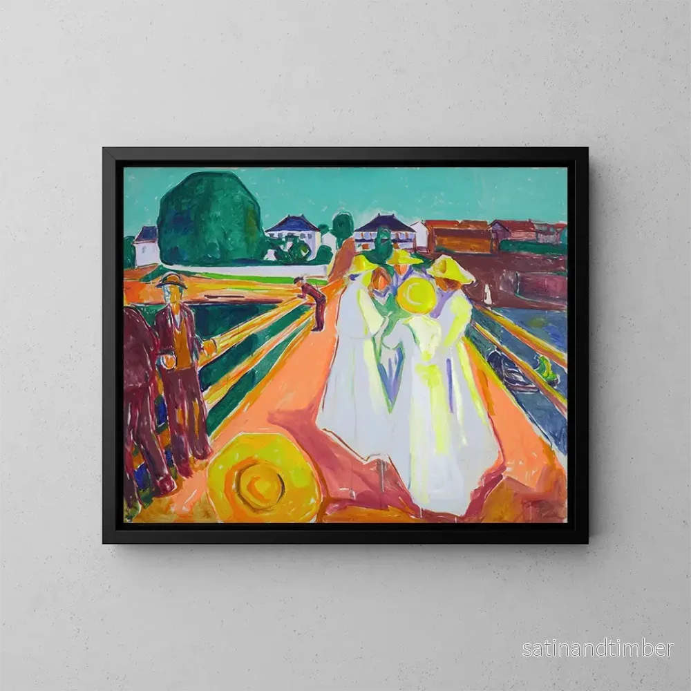 Reproduktion av målningen Les Femmes sur le Pont - Edvard Munch
