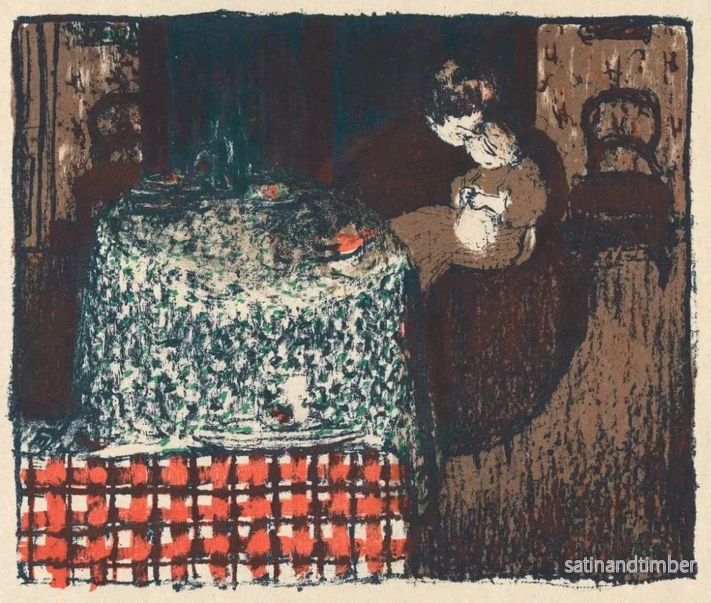 Reproduktion av målningen Maternité 1895-1896 - Édouard Vuillard - Bild 2