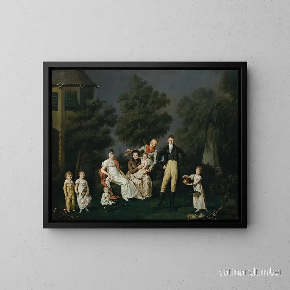 Reproduktion av målningen La famille Wallner - Barbara Krafft