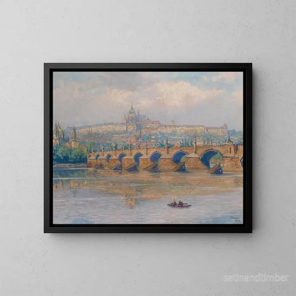 Reproduktion av målningen Prague - Heinrich Tomec