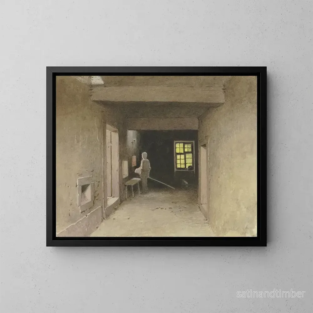Reproduktion av målningen Bageri i Salzschlirf, 9 augusti 1880 – Carl Theodor Reiffenstein Reproduktion av målningen Bageri i Salzschlirf, 9 augusti 1880 – Carl Theodor Reiffenstein